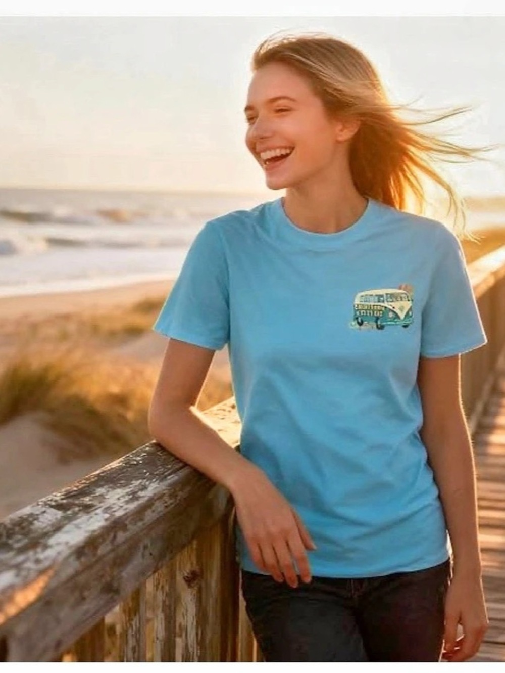 Southern Attitude Not All Who Wander Are Lost Camper Van Graphic T-Shirt